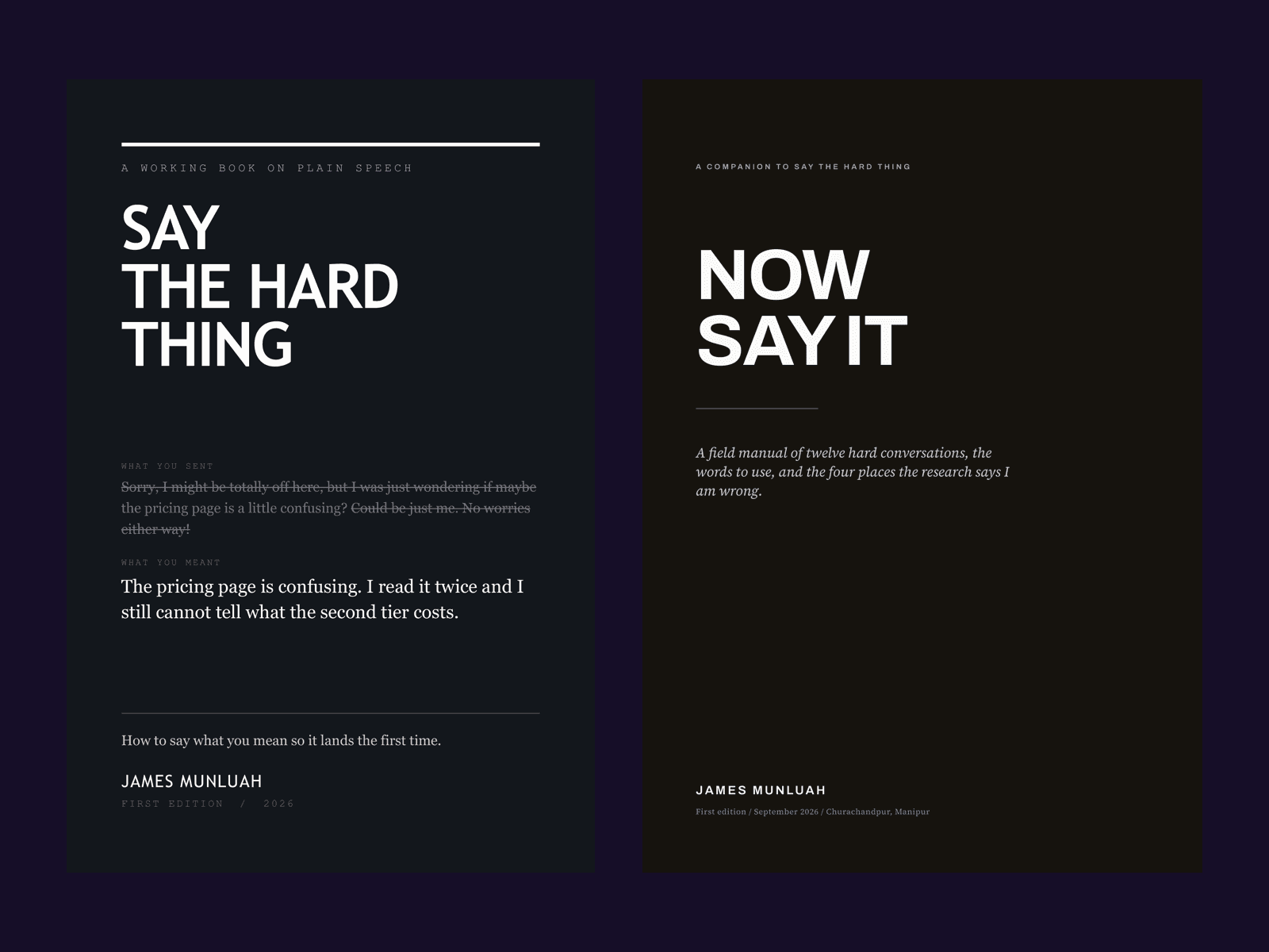 Say the Hard Thing + Now Say It cover