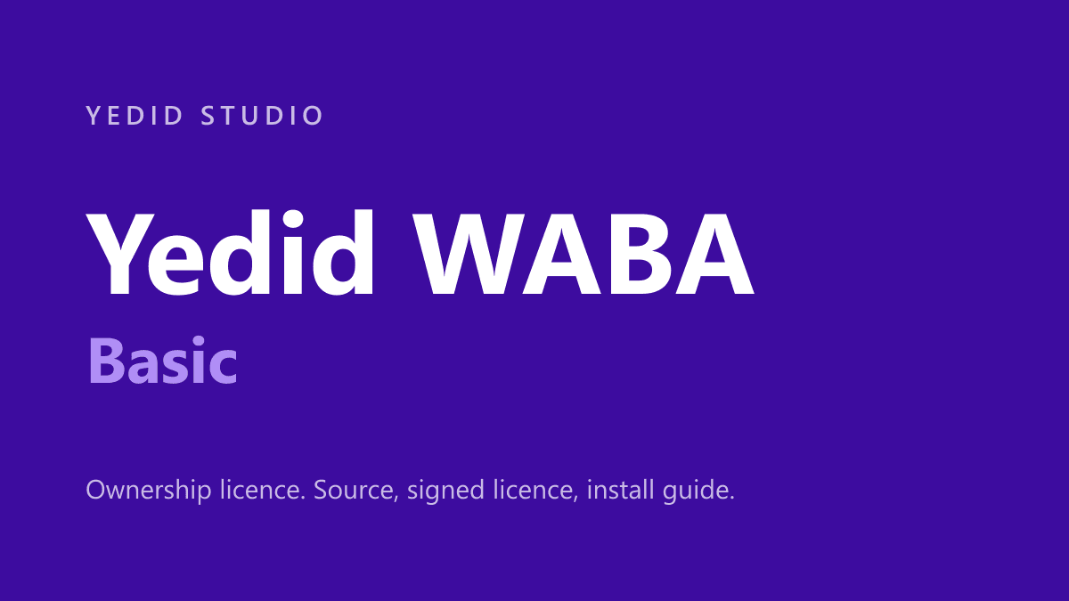 Yedid WABA Basic cover
