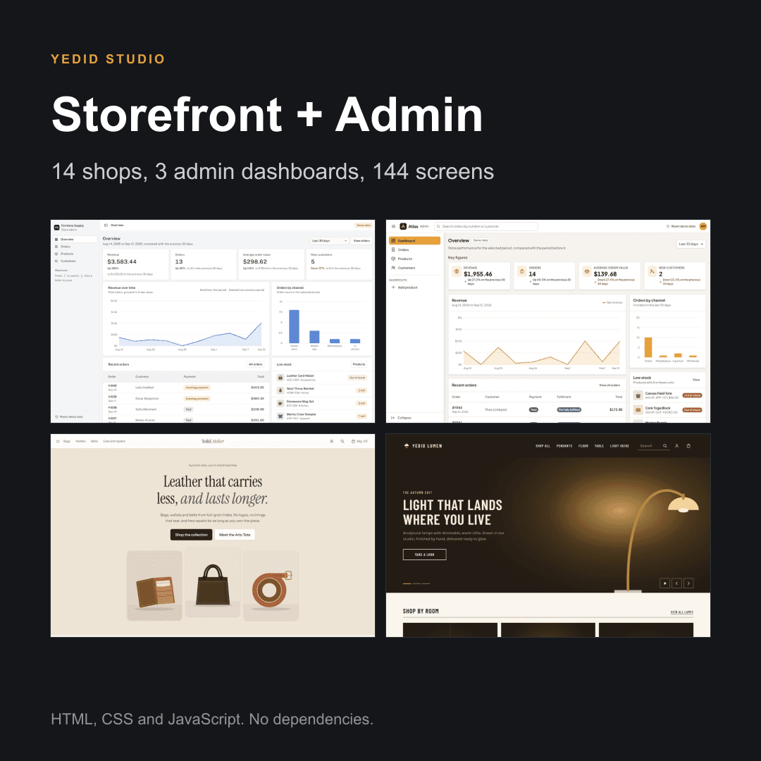 Yedid Storefront + Admin cover