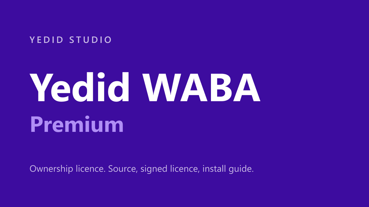 Yedid WABA Premium cover