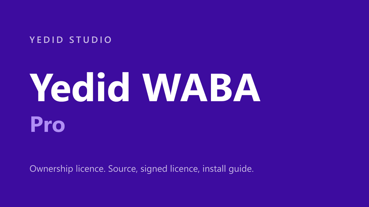Yedid WABA Pro cover